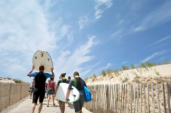 accès plage de la Résidence Les Cavales
